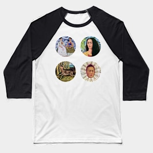 Frida Kahlo Paintings Set Baseball T-Shirt